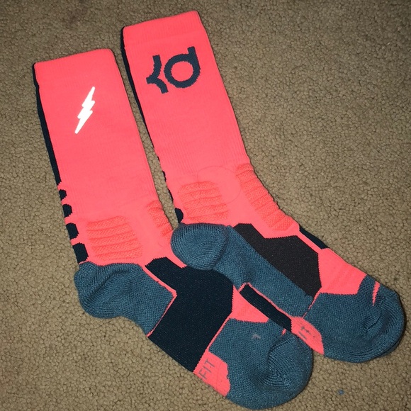 neon orange nike socks